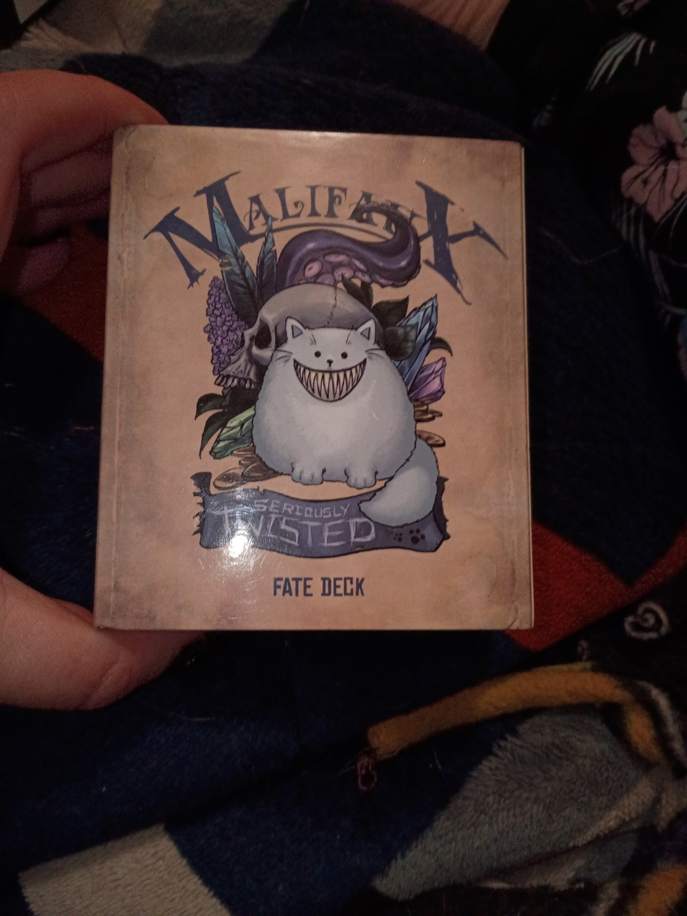 Source Unknown Malifaux Fate Deck - Cream, Purple, Blue Artwork